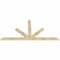 Ekena Millwork Saratoga Rough Sawn Timber Gable Bracket, Douglas Fir, 108"W x 54"H x 2"D x 6"F, 12/12 Pitch GBW108X54X0206SAR00RDF - alternate 4